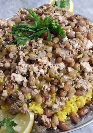 صورة لوصفة أرز مبهر بلحمة