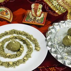 A picture of Millet Flour Churma Laddu.