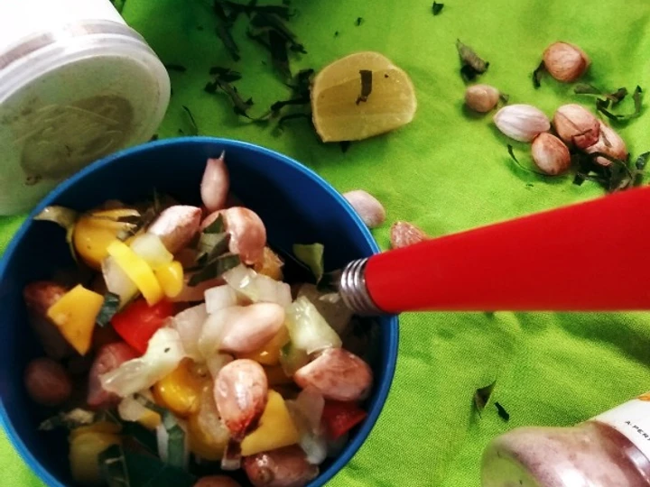 Easy Way Prepare Peanut corn protein salad the So Delicious Delicious