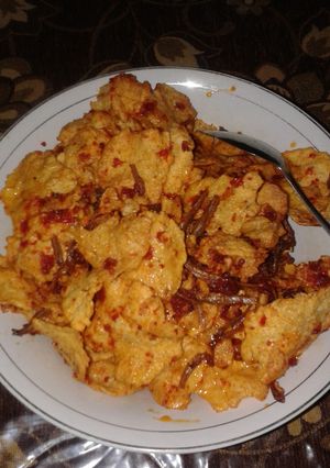 Foto resep Kerupuk emping teri balado 