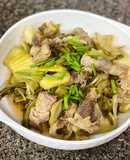 Cải Chua Xào Ba Chỉ Bò