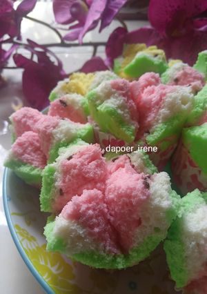 Foto resep Bolu kukus semangka 🍉