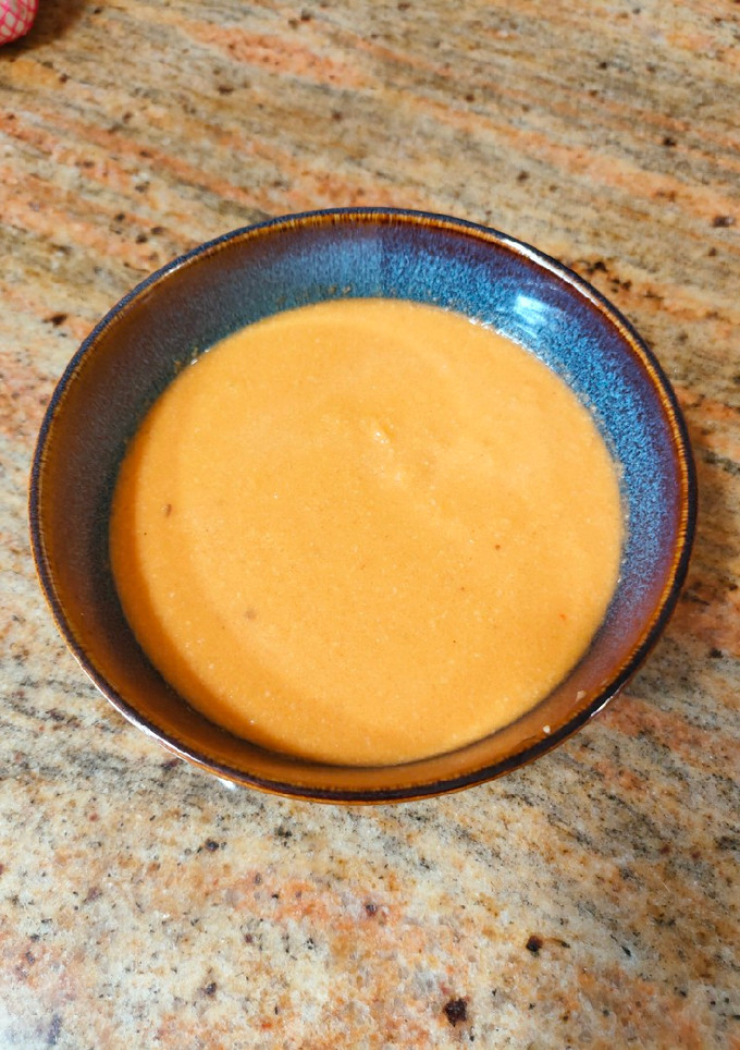 Una foto de Gazpacho amb ametlles