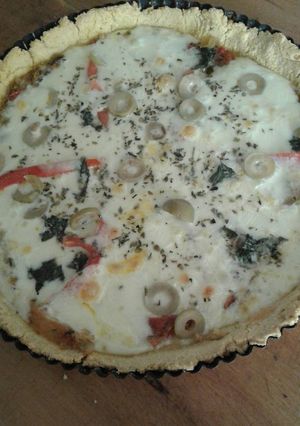 Una foto de Tarta de tomates y queso.. libre de gluten