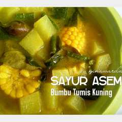 A picture of Sayur Asem Bumbu Tumis Kuning.