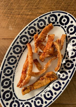 A picture of Pork crackling.