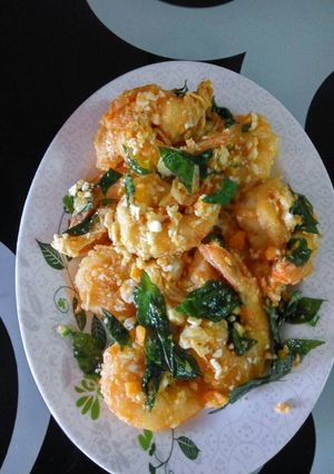 Foto resep Udang telor asin