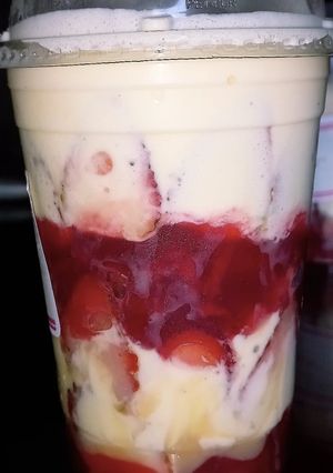 Una foto de Las mejores fresas con crema
