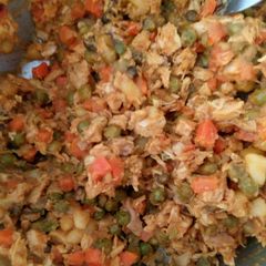 A picture of Chicken pot pie filling.