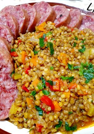 O poză a rețetei Cotechino con lentiche.