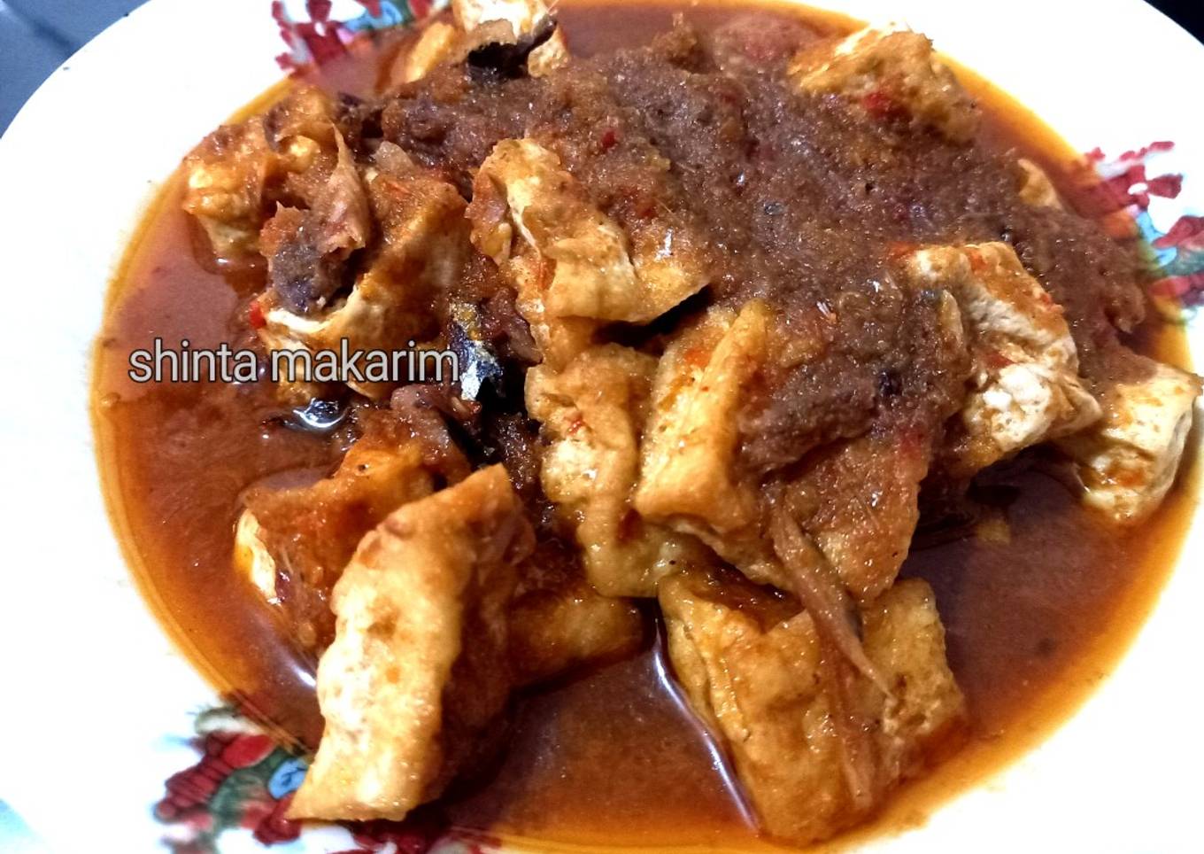 Klotok Tahu Pedas