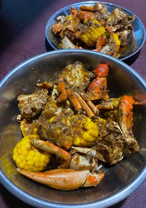 Foto resep Udang kepiting jagung saos