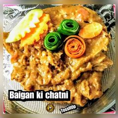 A picture of Eggplant Chutney(Baingan ki chutney).