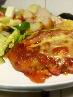 A picture of The Great Aussie Chicken Parmi (parmigiana).
