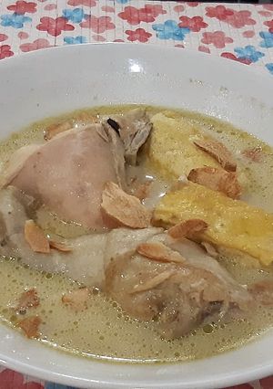Foto resep Opor ayam tahu praktis