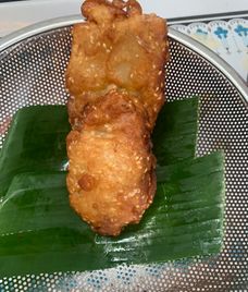 bánh chuối chiên bột chiên giòn