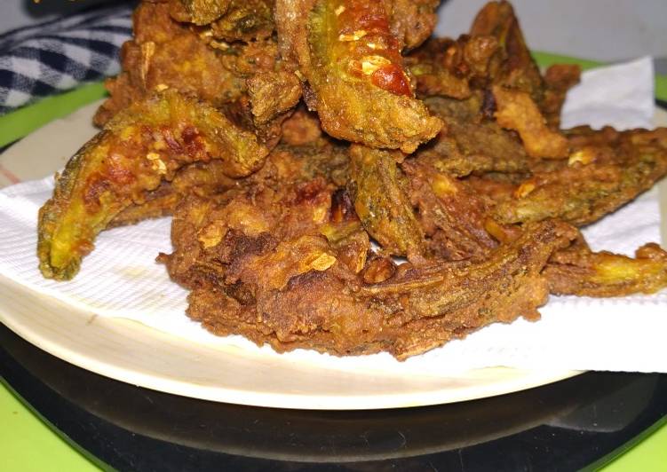 Steps to Make Ultimate Spicy bitter gourd crispy fry
