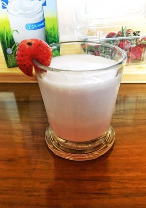 Foto resep Susu Strawberry Homemade