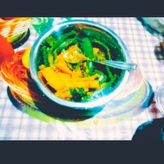 A picture of Tasty yummy instant carrot and green chilli Pickle.