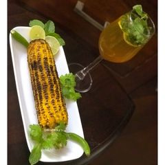 A picture of Roasted Corn on the Cobbs: A Zero Oil Dish.
