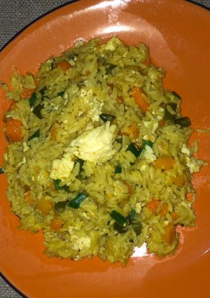 A picture of Vegetable Coconut rice.