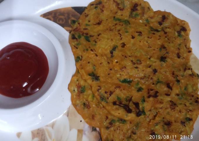 Steps to Make Super Quick Homemade Dudhi Pudla/puda/chilla
