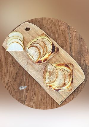 Une photo de Toasts crémeux à la poire