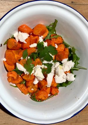Une photo de Salade aux carottes confites