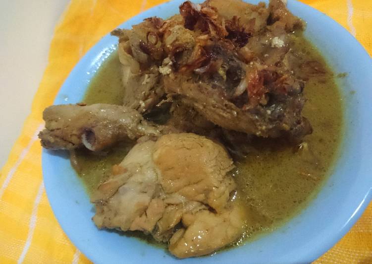 Opor ayam bumbu seadanya 😍