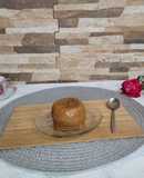 Flan al micro, de dulce de leche y coco