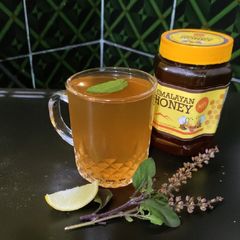A picture of Holy Basil (Tulsi) masala Chai.