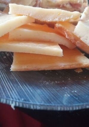 Una foto de Fainá de queso