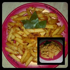 A picture of Veg. Pasta  (Indian Style).