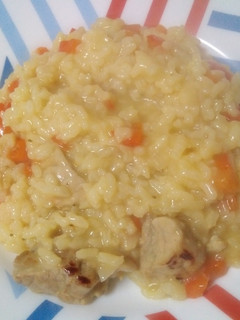 Una foto de Arroz con verduras y magro