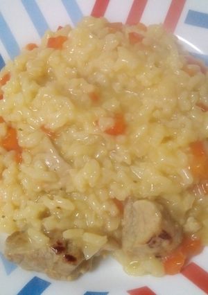 Una foto de Arroz con verduras y magro