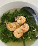 Canh rau đay tôm nõn