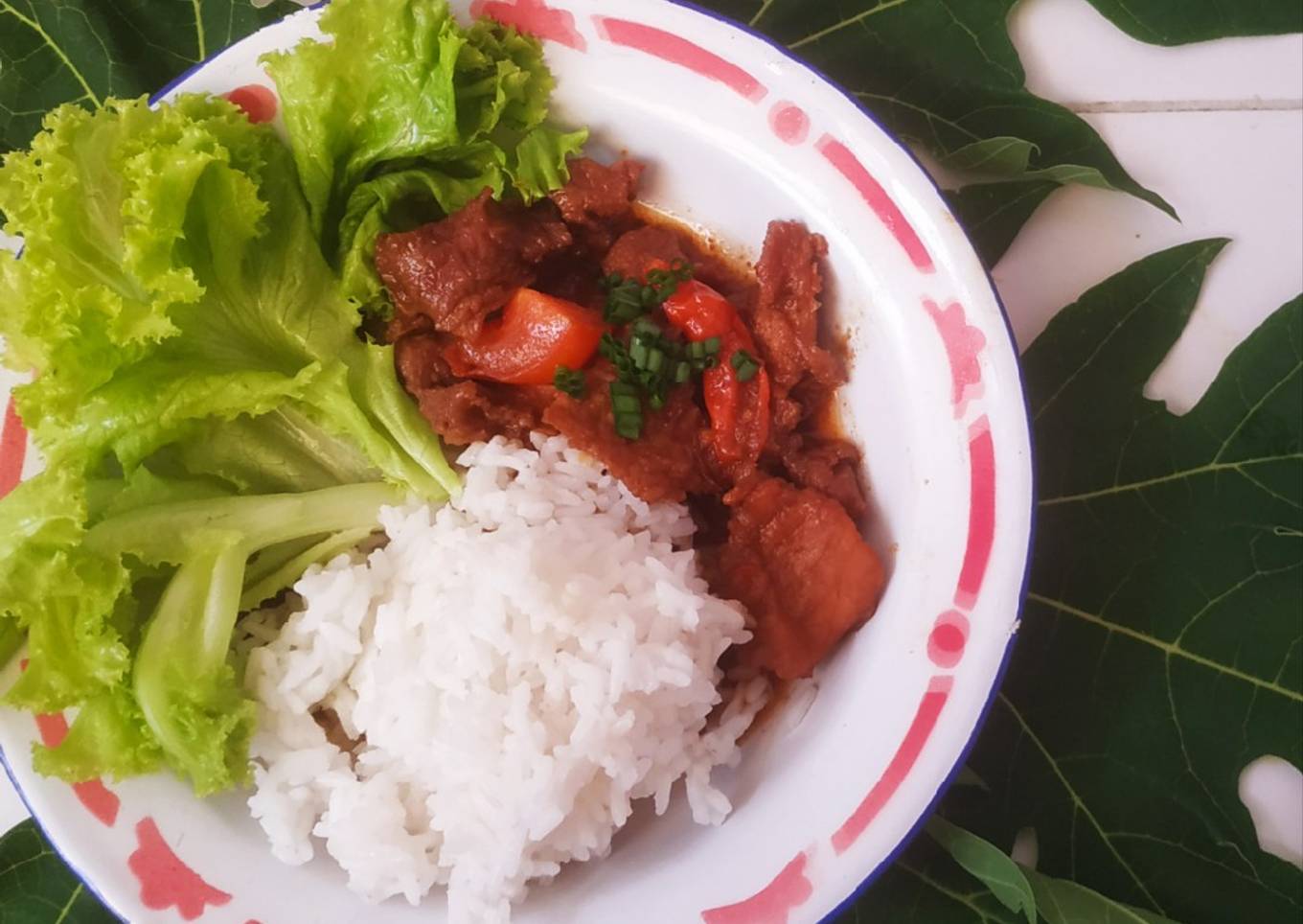 Krengsengan daging sapi metode 5-30-7