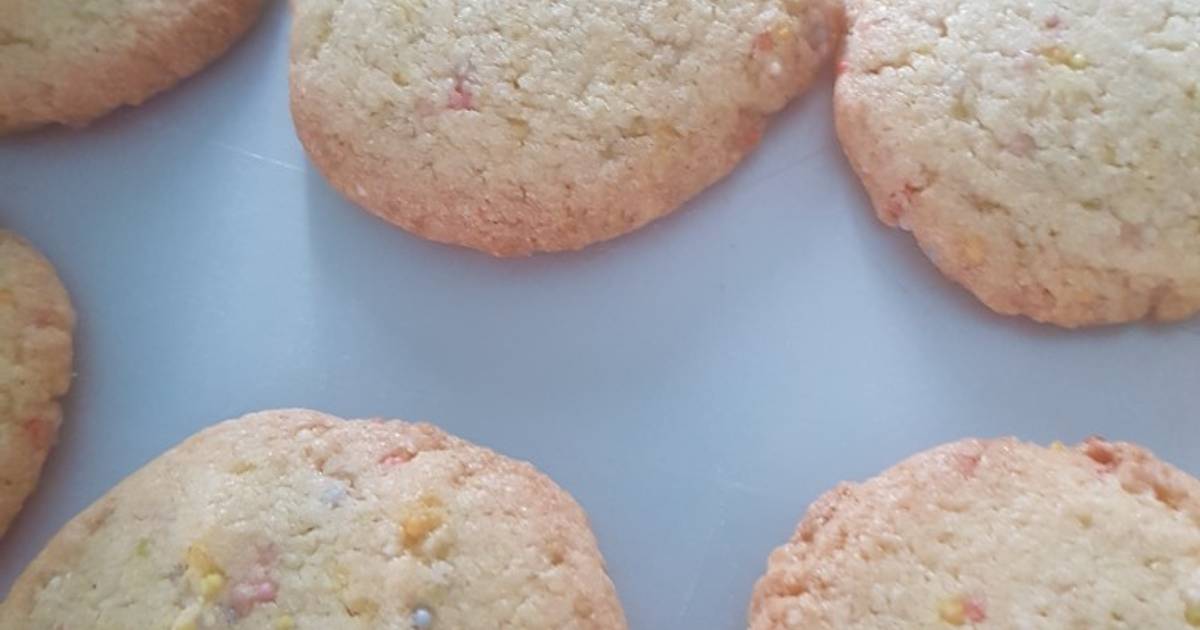 Confetti biscuits Recipe by Samantha B Cookpad