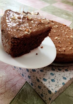 صورة لوصفة كيكة الكاكاو بالتوفي