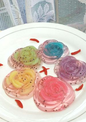 Foto resep Jelly Mawar Pelangi
