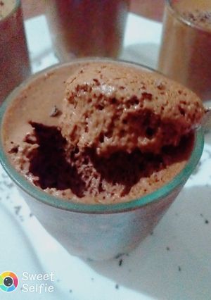 صورة لوصفة موس الشوكولا الاصلية 😘 👍💞