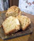 Budín de coco con crumble
