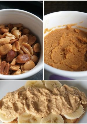 Una foto de Pasta o manteca de maní (cacahuete) con azúcar mascabo