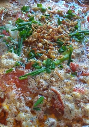 Hình của món Canh riêu cua.