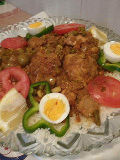 Una foto de Guiso de pollo senegaleses al curry (yassa au poulet