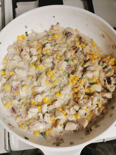 Tejszínes-kukoricás csirke recept fotója