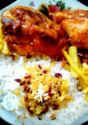 عکسی از دستور چلو مرغ