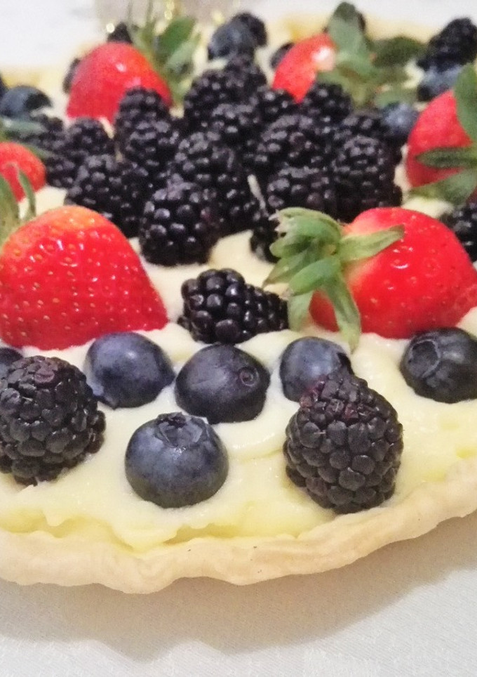 Una foto de Tarta de frutos rojos