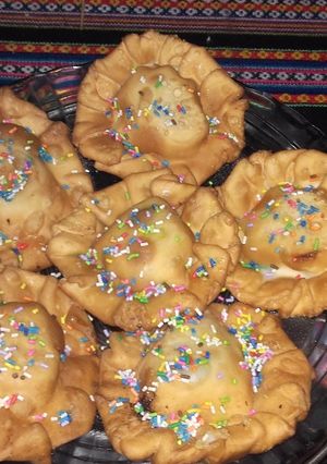 Una foto de Pastelitos dulce de batata y muzzarella
