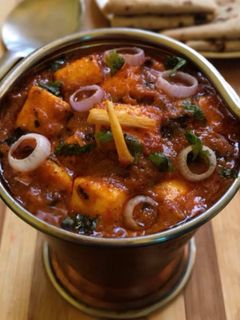 A picture of Balti paneer.